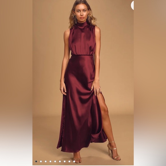 Lulus Dresses & Skirts - Lulus New Wine Colored Mock Neck